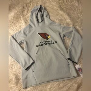Arizona Cardinals Nike Pullover Hoodie - Light Gray with Team Logo